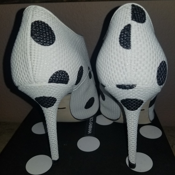Auth Dolce & Gabbana polka dot booties heels - Picture 4 of 8